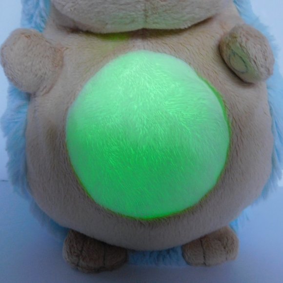 Ganz 8" Plush Blue Musical Belly Bright Stuffed Light Up Hedgehog Lovey Baby - Picture 4 of 11